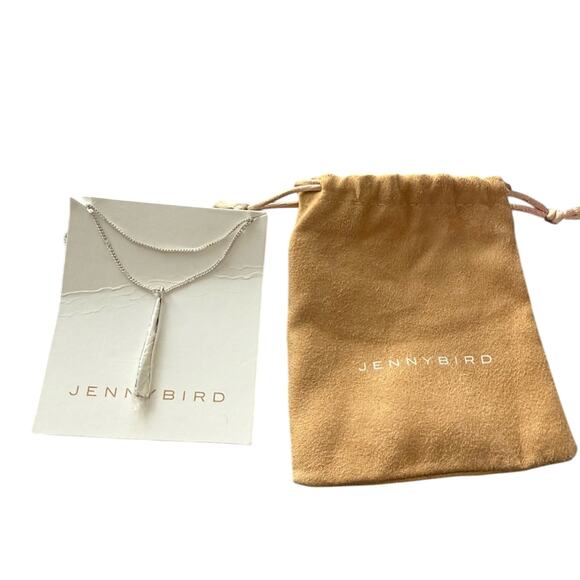 Jenny Bird Silver Layered Necklace NEW - Picture 1 of 6